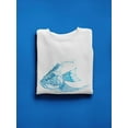 thumbnail image 3 of Blue Angel Fish Sweatshirt Women -Image by Shutterstock, Female Medium, 3 of 4