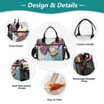 thumbnail image 3 of Small Cooler Bag Lunch Bag Portable Meal Bag Work Meal Bag Outdoor Meal Bag Travel Meal Bag Picnic Meal Bag Going Out Meal Bag Cool Colorful Butterflies, 3 of 6