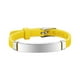 thumbnail image 2 of Pulsera de acero inoxidable de colores, pulsera de silicona luminosa, amarillo, 2 of 3