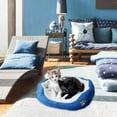 thumbnail image 4 of PinkSheep Dog Beds for Small Dogs Puppy Bed Pet Cats Bed with Removable Cushion for Indoor Cats Dogs, Blue, 4 of 9