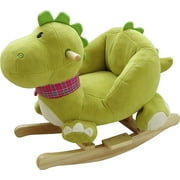 Fengsmart Rocking Chair, animal rocker, rocking horse, rocker with lullaby for 1-3 years old, stuffed toy