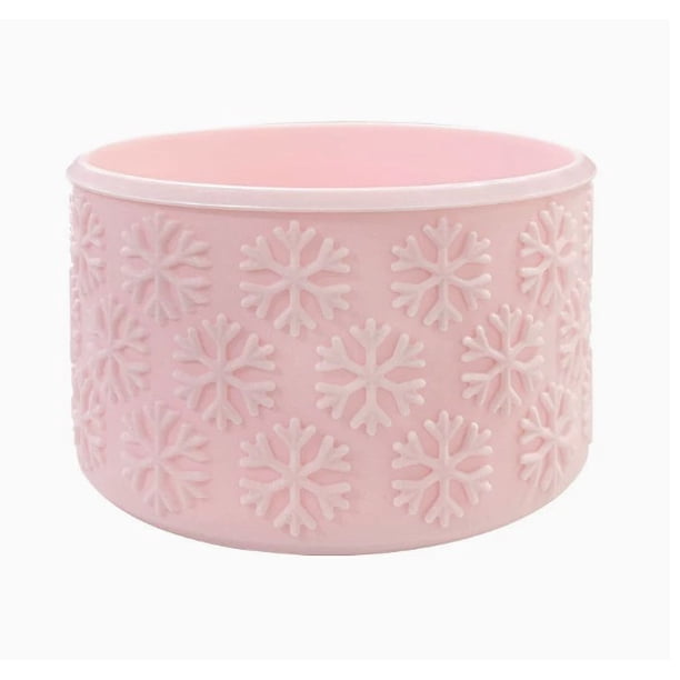 Funda protectora con diseño de copo de nieve, cubierta anticaída de silicona for taza Ice Ba, adecuada for varios tipos de tazas, cubiertas de silicona