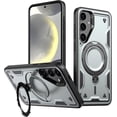 thumbnail image 1 of Funda Magnética para Samsung Galaxy S25 FE Funda con soporte [Compatible con MagSafe] Protección Militar contra Caídas Funda de teléfono de TPU Suave Duradera a prueba de golpes, 1 of 6