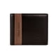 thumbnail image 1 of Cartera negra Line café piel sintética Polo King para hombre, 1 of 5