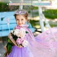 thumbnail image 2 of Ayieyill Princess Dress up Clothes for Little Girl, 11Pcs Princess Cape with Crown, Princess Dresses for Girl 3-8 Birthday Gift, 2 of 7