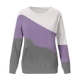 thumbnail image 4 of MeetoTime Sweat-Shirt pour Femmes Mode Automne Manches Longues Col Rond Ample avec Poche, 4 of 5