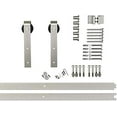 thumbnail image 7 of JUBEST 7FT Sliding Standard Single Track Barn Door Hardware Kit, Silver Nickel, 7 of 7