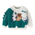thumbnail image 3 of WRKEKC Girls Sweater Crewneck Graphic Print Soft Cotton Knit Pullover Long Sleeve Cute Ribbed for 6 Months-5 Years Toddlers Fall Winter, 3 of 7