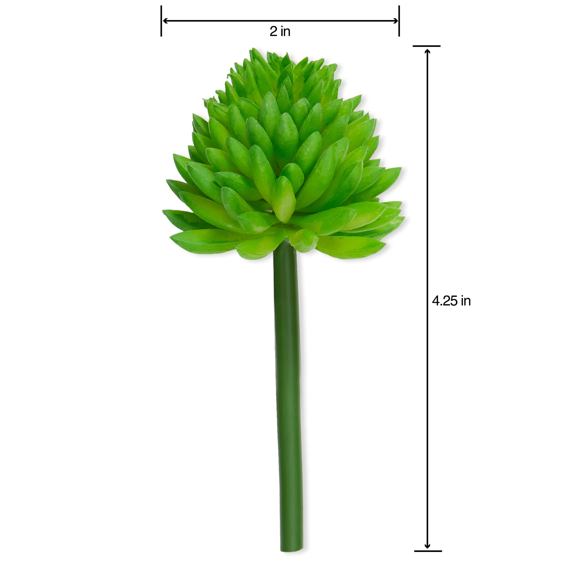 Mainstays Artificial Succulent Pick 2 inch x 4.25 inch Bright Green