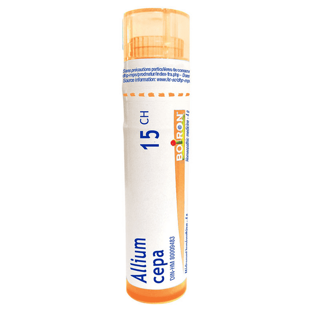 Boiron Allium Cepa 15CH Homeopathic Medicine – 4g Tube, Approx. 80 Pellets