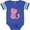 Football Blue and White, variant on Inktastic Love Cat 2 Boys or Girls Baby Bodysuit