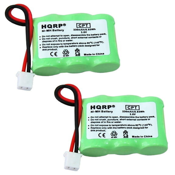 HQRP 2-Pack Batteries compatible with Dogtra BP-20R BP20R GP 20AAAAH3BMX 35AAAH3BMX Controlled Dog Training Collar Receiver
