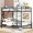 Black, variant on Bunk Bed Twin Over Twin, Metal Bunk Bed Frame, Bunkbeds with Built-in Ladder, High Guardrail and Metal Slats, No Box Spring Needed, Space Saving, Noise Free (Black)