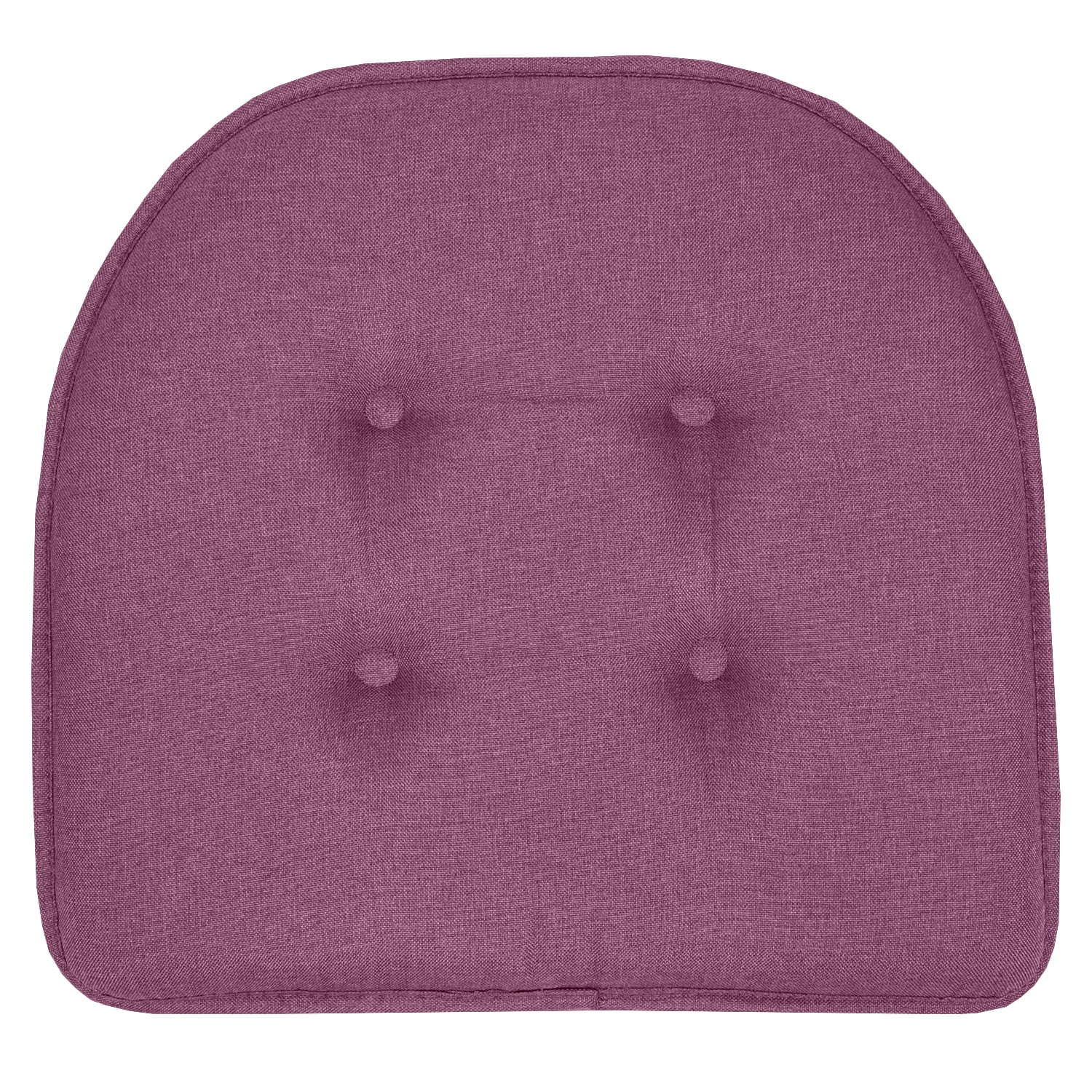 Sweet Home Collection  Solid U Shaped Memory Foam 17 x 16 Chair Cushions,  Purple, 4 PK, 4PK - Harris Teeter