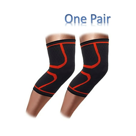 NK SUPPORT One Pair Knee Brace Compression Sleeve Best Knee Pads for Meniscus Knee, Arthritis, Quick Recovery and Support for Sport (Best Support For Twitch)