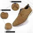 thumbnail image 3 of HA-EMORE Men's Casual Oxford Shoes, Men's Dress Shoes, Leather Stylish Lace-up Wingtip Brogues, Business Casual Formal Derby Shoe, 3 of 7