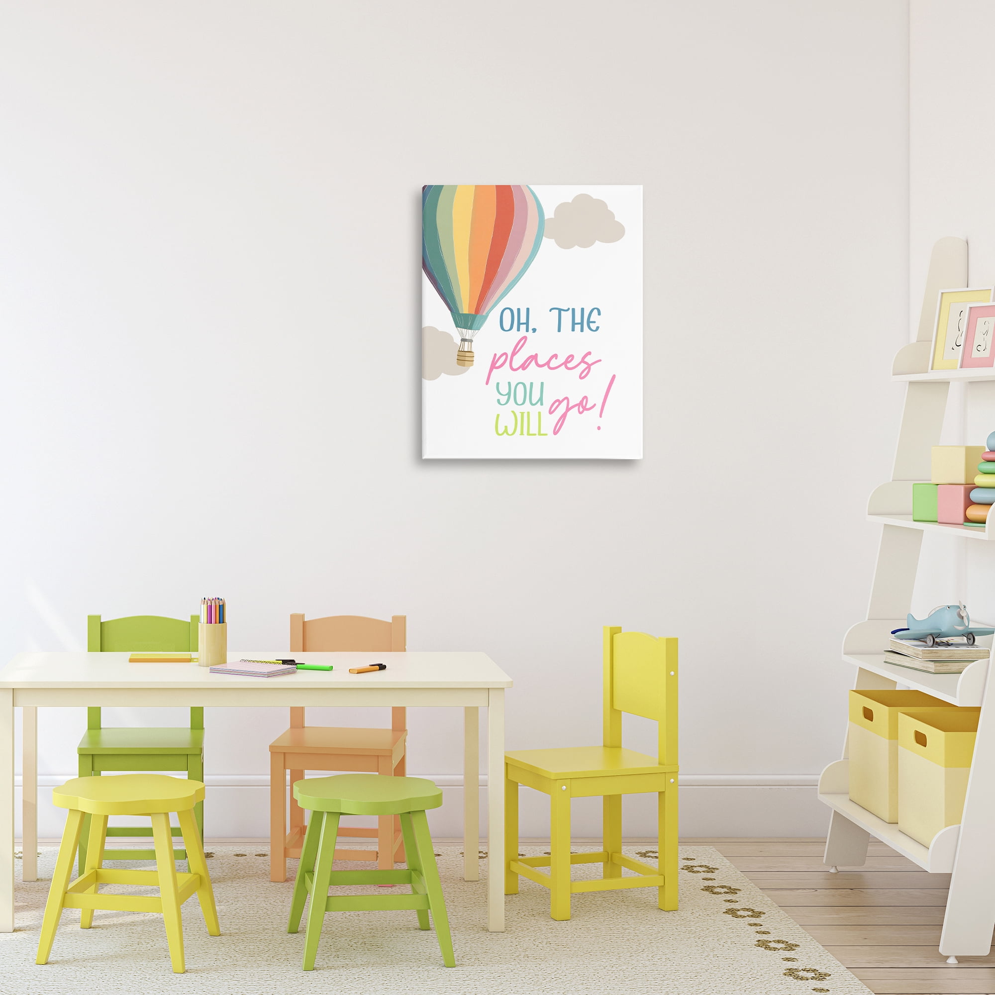 Stupell Industries The Places You Will Go Canvas Wall Art, design by Christine Simpson Art