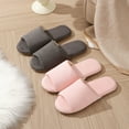 thumbnail image 5 of Wovix Women Men Travel Slippers Durable Open Toe Non Slip Disposable Slippers For Guest Washable Reusable Spa Slippers House Indoor Bathroom Bedroom Hotel Bride Slippers, 5 of 5