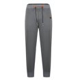 thumbnail image 3 of BXINGOHAI Sweatpants for Men Zipper Pockets Jogger Pants Drawstring Elastic Waist Sweatpant Solid Taperd Pants Outdoor Running Pants Today Sales Gray,M, 3 of 5