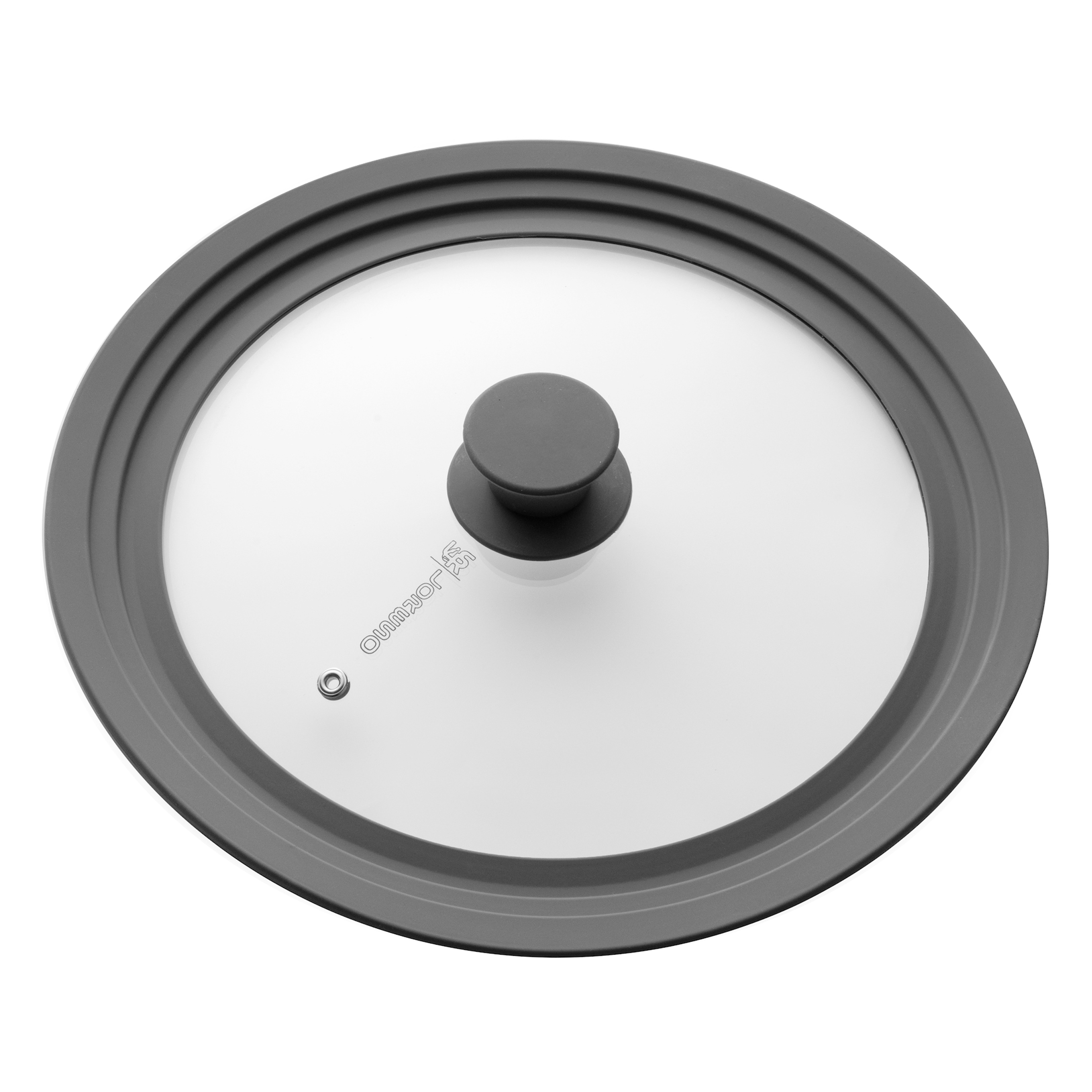 Loreso Silicone Glass Lid Grey Universal Silicone Glass Lid for pots