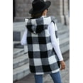 thumbnail image 4 of CoCopeaunts Fashion Outwear Vest for Women Thick Warm Reversible Fleece Puffer Vest Zip Pockets Fall Winter Cardigan Wrap, 4 of 7