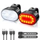 thumbnail image 1 of Juego de luces recargables por USB impermeables LED Ndcxsfigh para bicicleta faros delanteros luz trasera, 1 of 7