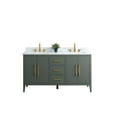 thumbnail image 3 of Vanity Art 60” Double Sink Bathroom Vanity Cabinet with Engineered Marble Countertop, 3 of 4