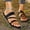 Black, variant on Women's Sparkly Rhinestone Slides - Shiny Three-Strap Sandals, Lightweight Slip-On Footwear for Daily, Party & Beach Silver 6(37)