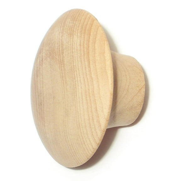 1-3/4" Wood Door Knobs PKW-052 (3 pcs.)