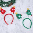 thumbnail image 4 of 4 Pcs Noël Cheveux Partie Bandeau Noël Forme Arbre Printemps Conception Carnaval Fournitures Belle Fête pour les Enfants (Rouge, Vert Style), 4 of 5