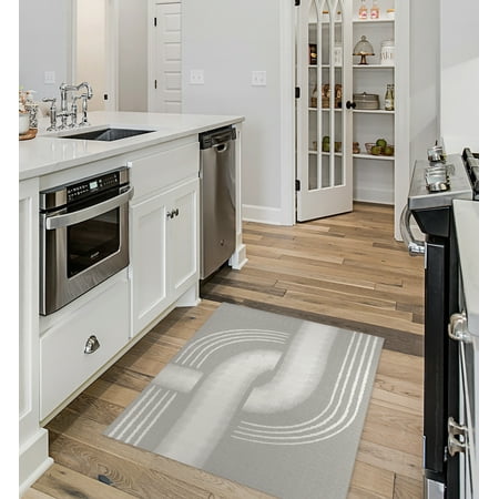 

LINEAR KNOT GREY Kitchen Mat By Kavka Designs