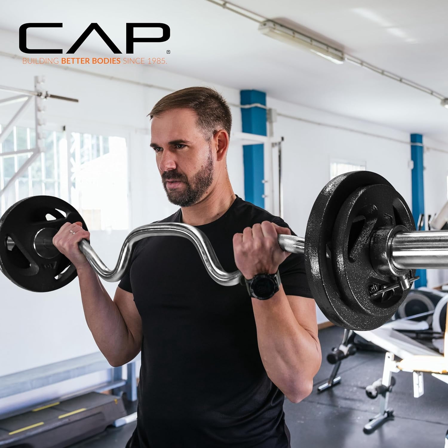 48-Inch  Curl  Barbell for 2-Inch Weight Plates | Multiple Options