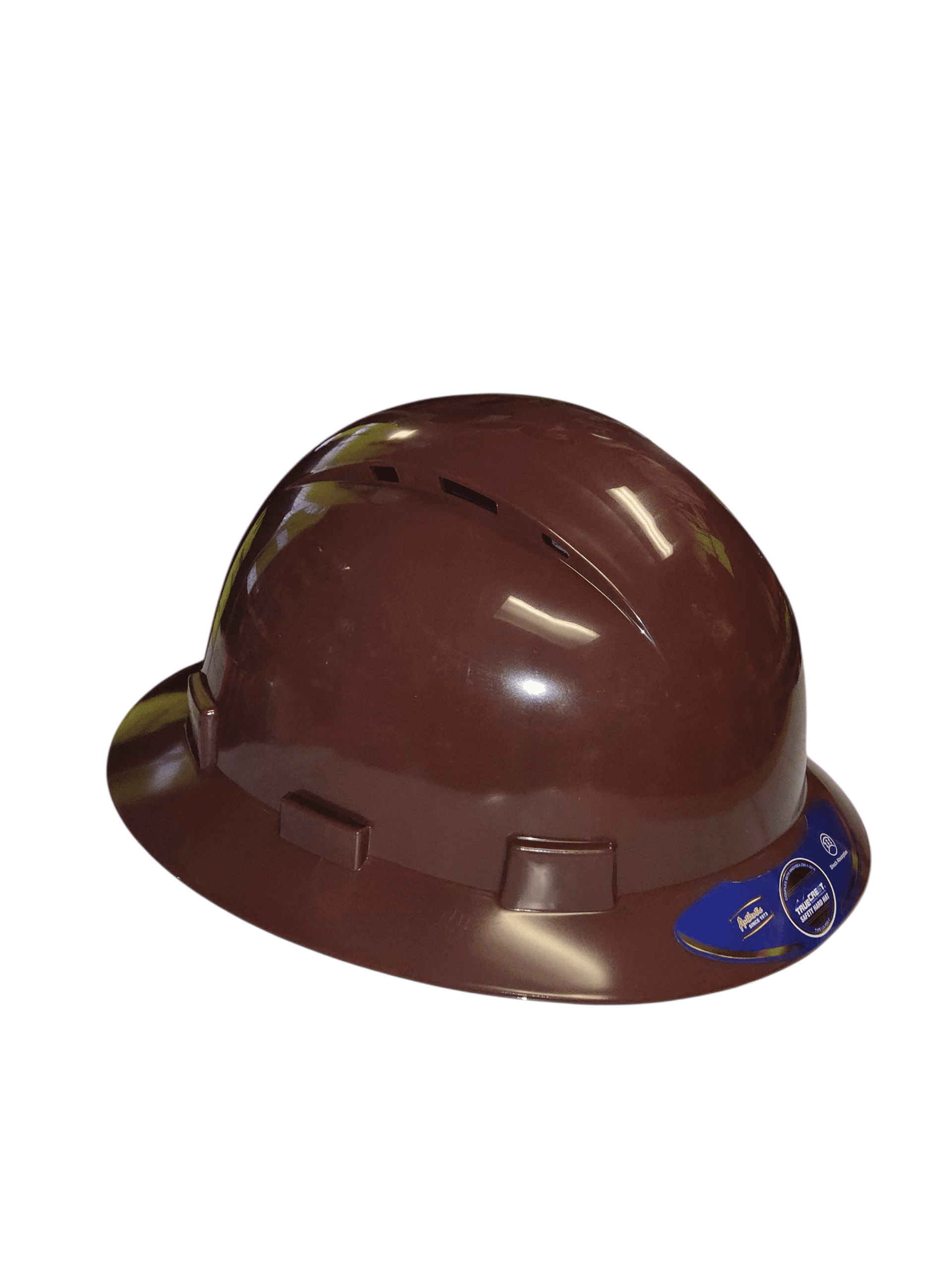 HDPE Hydro Dipped Blue/Silver Full Brim Hard Hat with Fas-trac