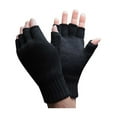 thumbnail image 1 of QJUHUNG - Mens 3M Thermal Insulated Black Fingerless Gloves, 1 of 2