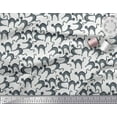 thumbnail image 3 of Soimoi White polyester Crepe Fabric Cat Animal Decor Fabric Printed Yard 52 Inch Wide, 3 of 3