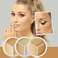 thumbnail image 2 of Kokovifyves Cleansing and Makeup Holding Tricolor Concealer to Cover Facial Spots Dark Circles and Lacrimal Grooves, 2 of 2