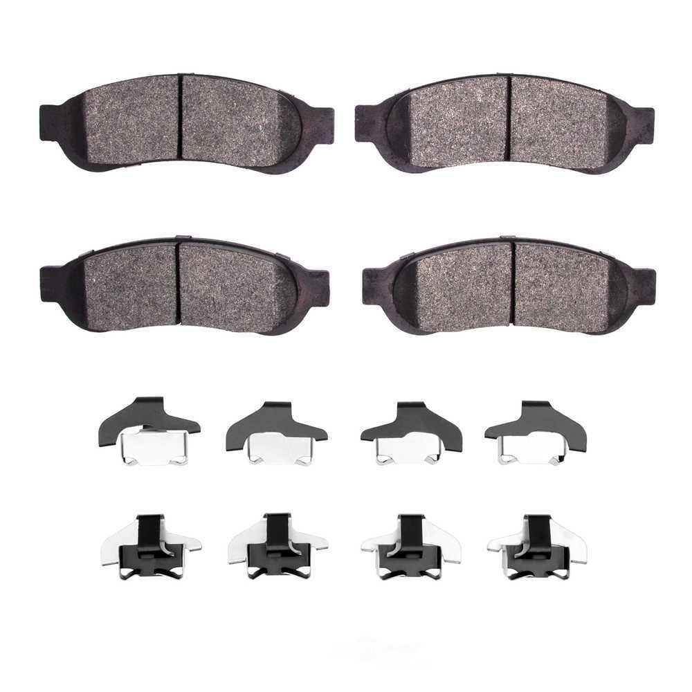 Dynamic Friction Company 1400-1067-01 DFC Ultimate Duty Performance Brake Pads and Hardware Kit