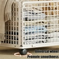 thumbnail image 6 of WEGFTDUOP Foldable Iron Laundry Basket 16.9"x11" Space-Saving Dirty Clothes Hamper for Bedroom Bathroom 43x28x28 cm Multi-Use Storage Bin 1.7 kg Easy-Clean Home Organizer, 6 of 6