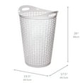 thumbnail image 6 of Mainstays Wicker Flex Hamper, Arctic White, Adult, 6 of 14