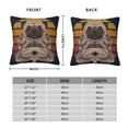 thumbnail image 3 of Rateoe Pug dog Yoga Pattern Throw Pillow Cover Premium Pillow Stuffer Sham Square for Decorative Cushion Bed Couch Sofa(Pillow insert not included), 3 of 8