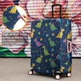 thumbnail image 4 of DarkBlue Cartoon Dinosaurs PartyElements Pattern Luggage Cover Fashion Suitcase Cover Baggage Covers Fit 25-28 Inch Luggage (Go Travel), 4 of 5
