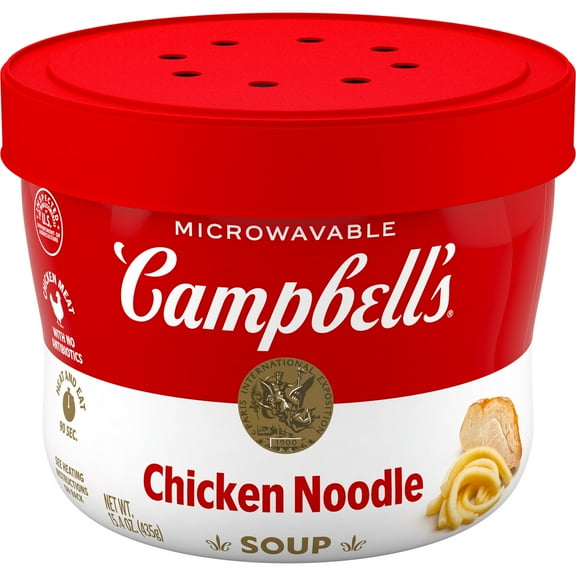 Campbell's Chicken Noodle Soup, 15.4 oz Microwavable Bowl
