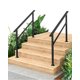 thumbnail image 1 of QinaQin Barandal exterior, kit de pasamanos de hierro para escalera con ángulo ajustable, pasamanos metálico resistente para pisos de concreto, madera, cemento o mármol, 1 of 7