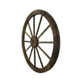thumbnail image 2 of 24 Inch Diameter Wooden Wagon Wheel Decorative Wall Hanging, 2 of 4