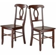 thumbnail image 4 of Pemberly Row 3-Piece Drop Leaf Transitional Solid Wood Dining Set in Rich Walnut, 4 of 12
