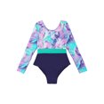 thumbnail image 4 of iiniim Kids Girls Athletic Sport Gymnastic Leotard Dance Unitard Floral Long Sleeve Bodysuit Jumpsuit, 4 of 7
