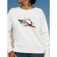 thumbnail image 2 of Colorful  Seashell Design Sweatshirt Women -Image by Shutterstock, Female XX-Large, 2 of 4