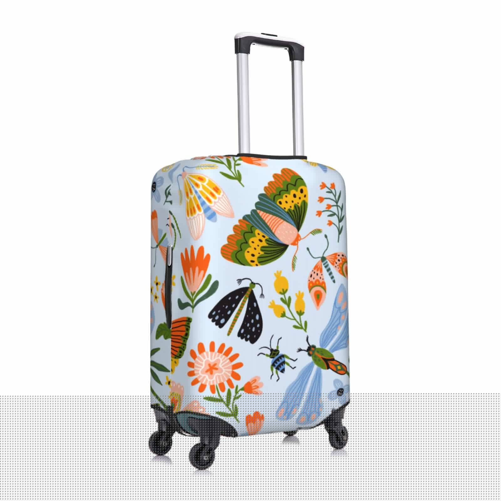 thumbnail image 3 of Gaeub Insects and Flowers Elastic Luggage Cover with Concealed Zipper Dust-Proof Luggage Cover Protector - 18-32 inch - Small, 3 of 9