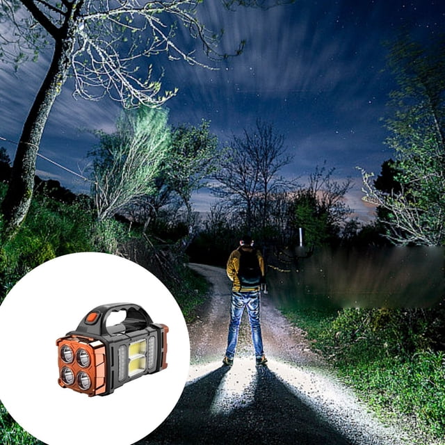 BotaniNest Portable Solar Powered Function Hand With USB Charging Light Modes For Outdoor Camping Emergency And Power Outage Situations Featuring Bright And Long Lasting Battery Life