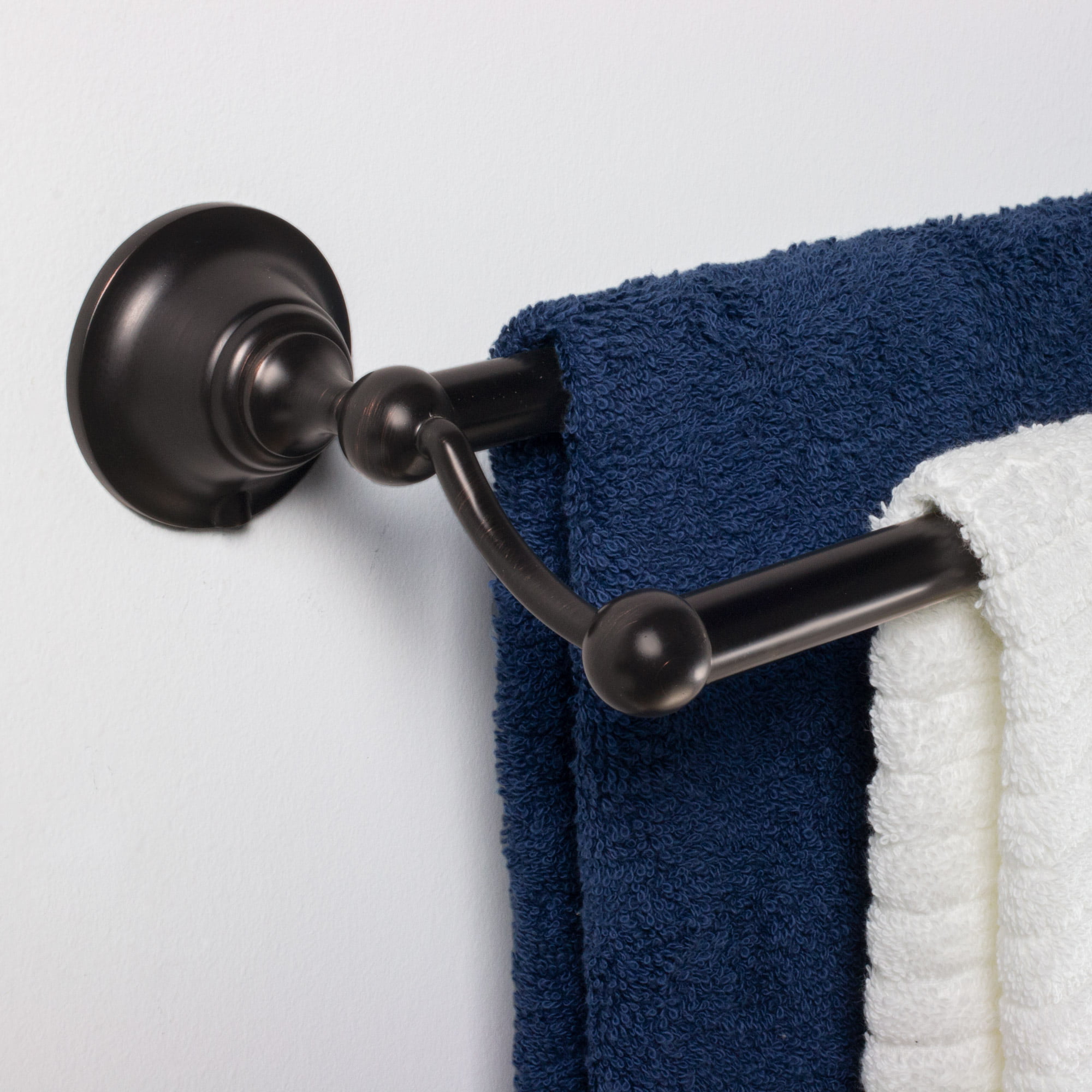 North Shore Double Towel Bar 24" Bathroom Hardware Accessory Oil Rubbed Bronze